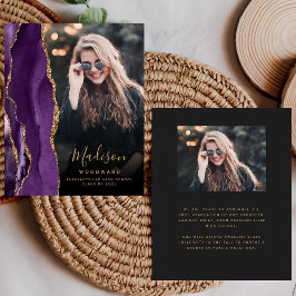 Anúncio de Formando Escuro de Foto do Agato Roxo d