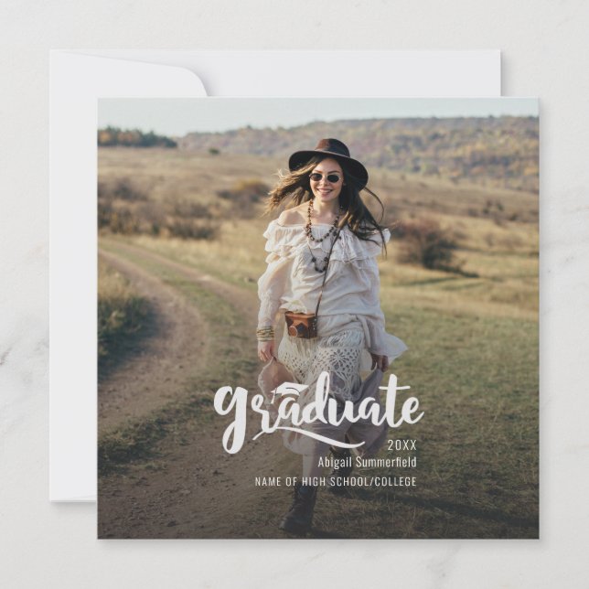 Anúncio de Formando Foto para Graduação Moderna 20 (Frente)