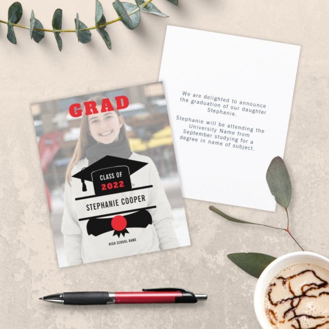 Anúncio de Formando Red Black 2022 para Boné de Fo (Criador carregado)