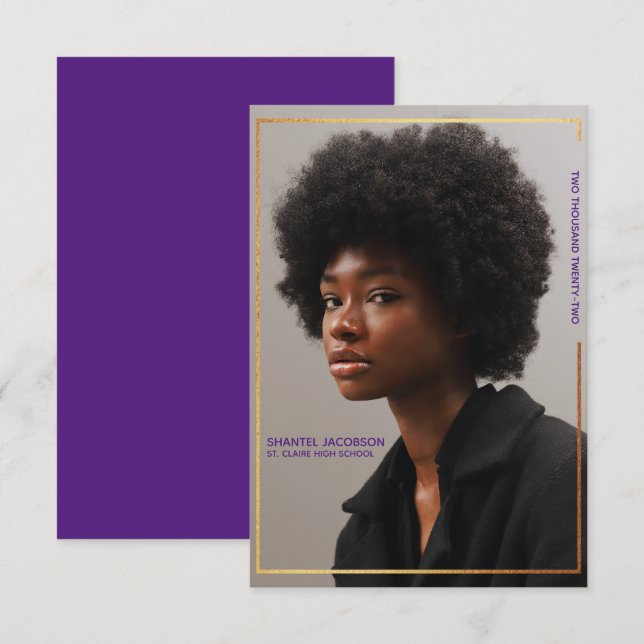 Anúncio de Formatação de Fronteira Dourada Simples (Frente/Verso)