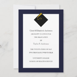 Anúncio de Formatura Azul Marinho