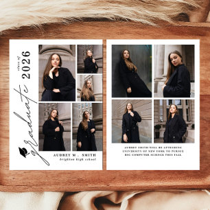 Anúncio de Formatura com 9 Fotos em Modelo Moderno