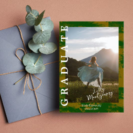 Anúncio de Formatura com Foto de Mármore Dourado V