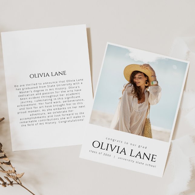 Anúncio de Formatura com Foto e Mensagem (Criador carregado)