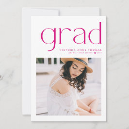 Anúncio de Formatura com Foto e Tipografia Minimal
