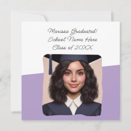 Anúncio de Formatura com Foto e Tipografia Persona