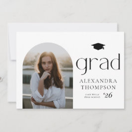 Anúncio de Formatura com Foto em Arco Minimalista 