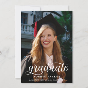 Anúncio de Formatura com Foto Minimalista Moderna