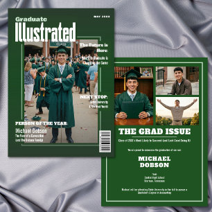 Anúncio de Formatura com Foto Verde da Revista Fou