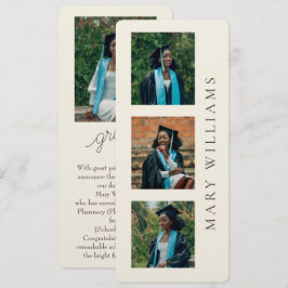 Anúncio de Formatura com Fotos e Texto Personalizá