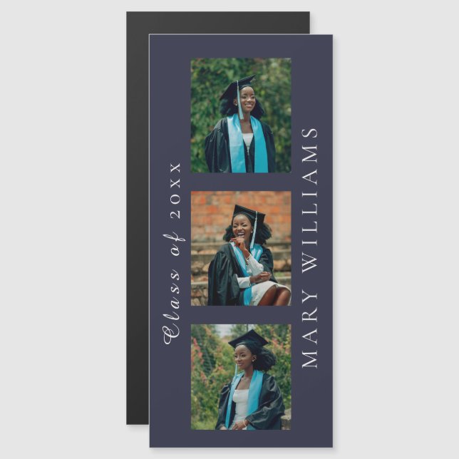 Anúncio de Formatura com Fotos e Texto Personalizá (Frente/Verso)