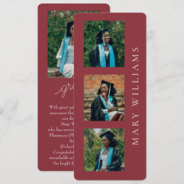 Anúncio de Formatura com Fotos e Texto Personalizá