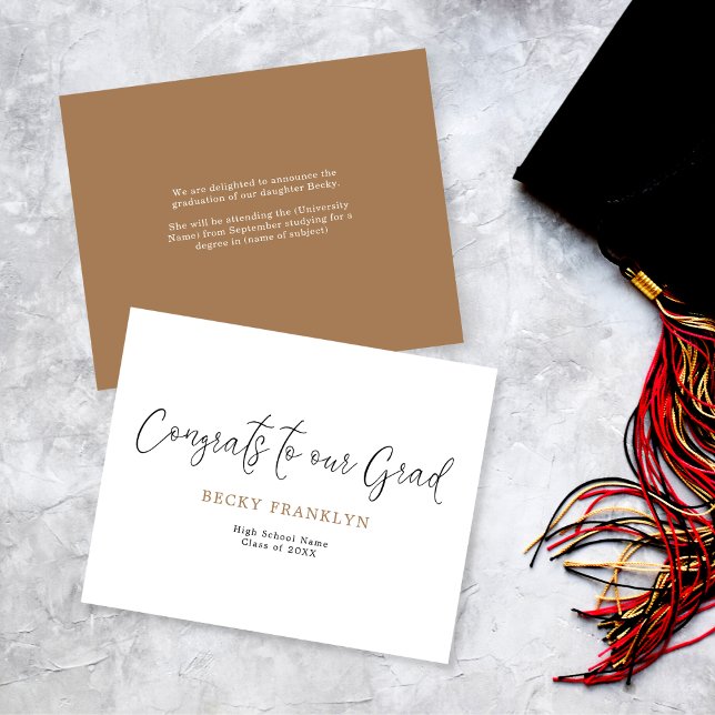 Anúncio de Formatura com Roteiro Simples e Econômi (Criador carregado)