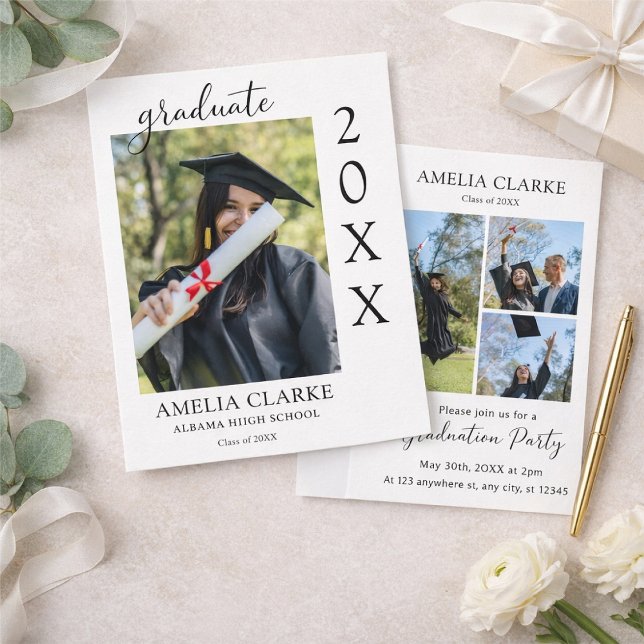 Anúncio de formatura, convite de formatura (Criador carregado)