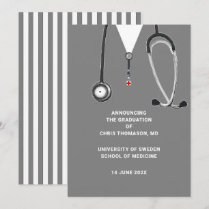 Anúncio de Formatura da Faculdade de Medicina