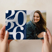 Anúncio de Formatura da Foto Marinha Prata 2026