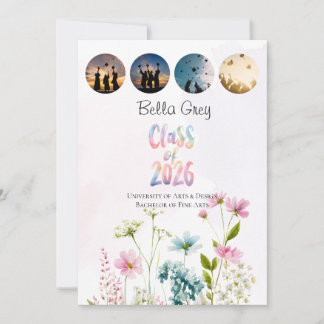 Anúncio de Formatura da Turma de 2026 com Múltipla