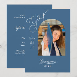 Anúncio de Formatura de Faculdade Moderno com foto