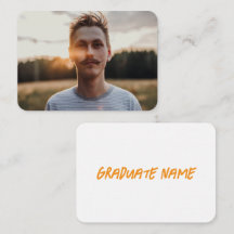 Anúncio de Formatura de Foto Personalizada de Form