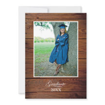 Anúncio de Formatura do Ensino Médio Rústico - fot
