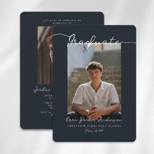 Anúncio de Formatura e Convite com Foto