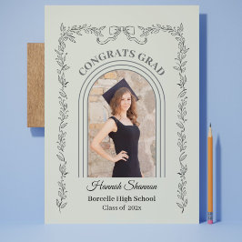 Anúncio de Formatura em Arco Minimalista Moderno T