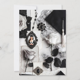 Anúncio de Formatura em Foto Preta e Branca Elegan