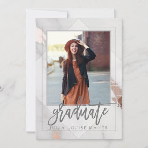 ANÚNCIO DE FORMATURA EM MÁRMORE E OURO ROSA