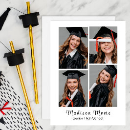 Anúncio de Formatura FOTO 4 IMPRESSÃO RÁPIDA Fácil