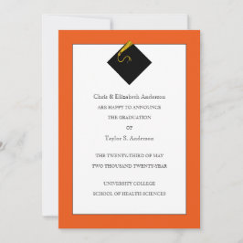 Anúncio de Formatura Laranja