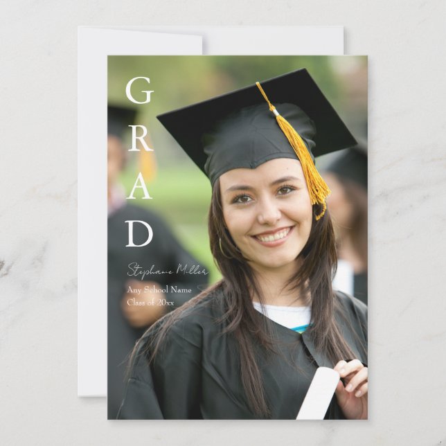 Anúncio de Formatura Nome Personalizado Escola (Frente)