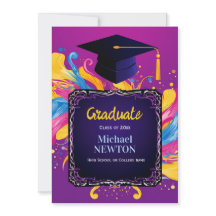 Anúncio de Formatura Personalizado Bold Burst