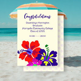 Anúncio de Formatura Personalizado Hibisco Arte Cr