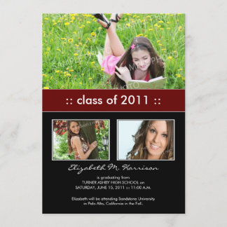 Anúncio de Formatura Personalizado Trio de Fotos (