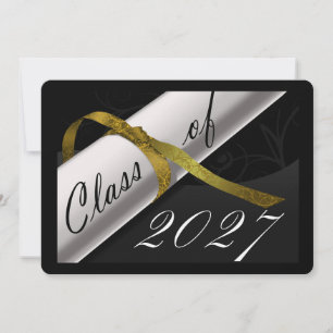 Anúncio de Formatura Preto e Dourado