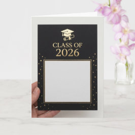 Anúncio de Formatura Preto e Dourado Luxuoso com F