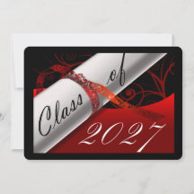 Anúncio de Formatura Vermelho e Preto