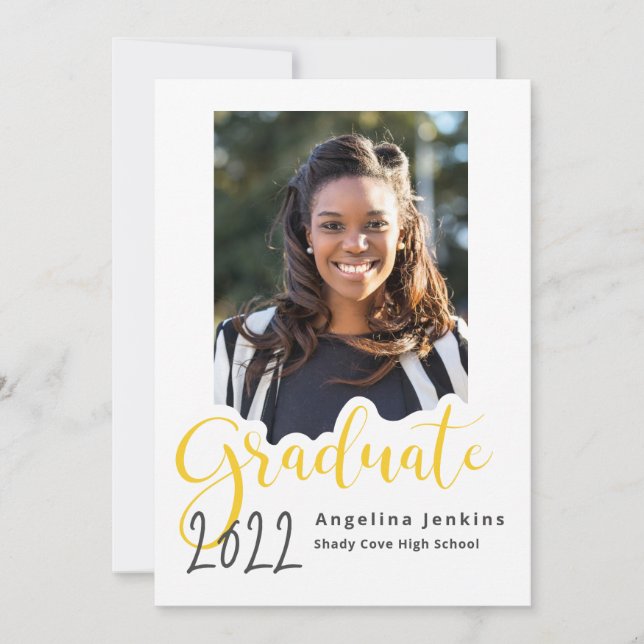 Anúncio de Foto Amarela do formando 2022 (Frente)