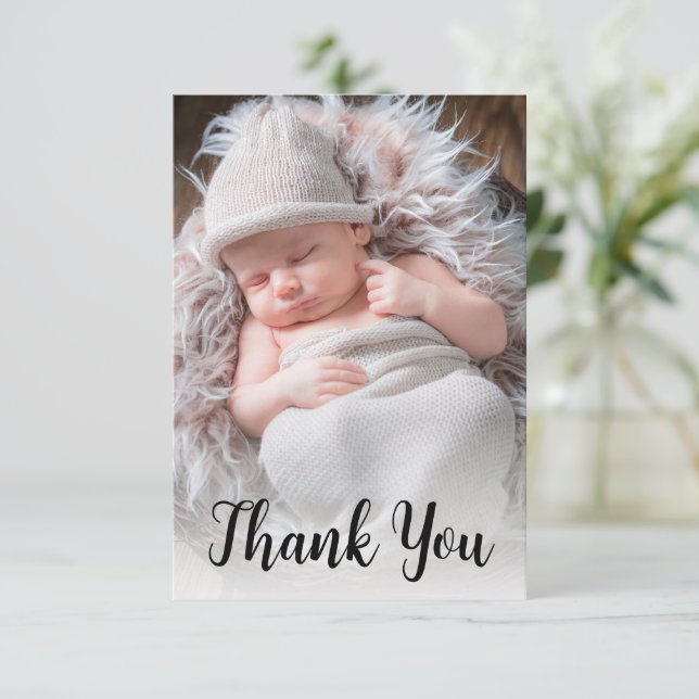 Anúncio de Foto Bebê de Script Manuscrito (Em pé/Frente)