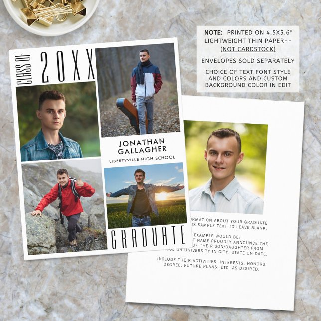 Anúncio de Foto da Graduação Moderna do Orçamento  (Criador carregado)