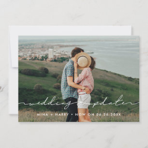 Anúncio de foto de atualização de casamento fofo m