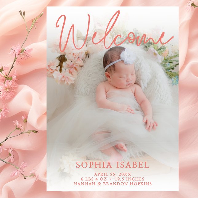 Anúncio de Foto de Boas-vindas do Peach (Criador carregado)