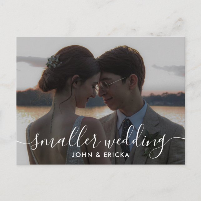 Anúncio de Foto de Casamento Menor da Caligrafia (Frente)