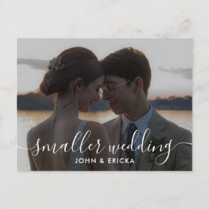 Anúncio de Foto de Casamento Menor em Caligrafia