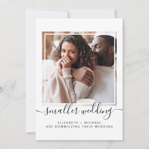 Anúncio de Foto de Casamento Reduzido e Intimo