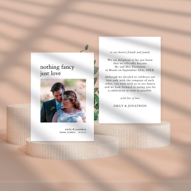 Anúncio de Foto de Elopemento Minimalista (Criador carregado)