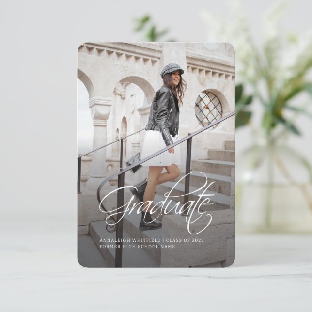 Anúncio de Foto de Formando de Script Graduação 20 (Em pé/Frente)