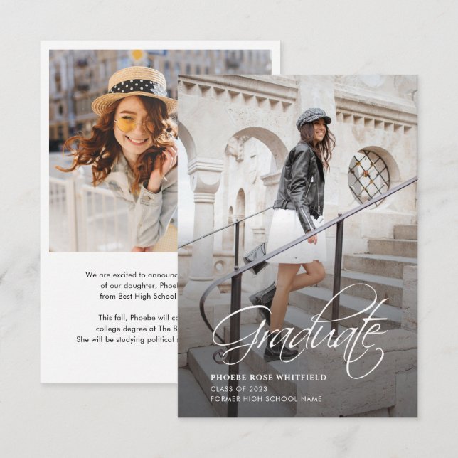 Anúncio de Foto de Formando Graduação 2024 (Frente/Verso)