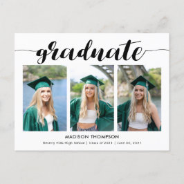 Anúncio de Foto de Formatura com Caligrafia Simple