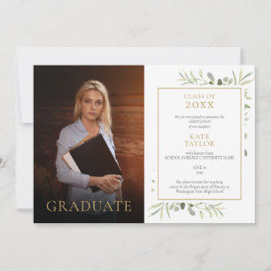 Anúncio de Foto de Formatura com Verde Moderno